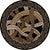 Hand Coiled Black Rug - 8 Ft. Round