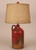 Handle Pottery Jug Table Lamp - Firebrick
