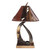 Horn Collection Table Lamp with Spur - Double