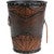 Horse Tooled Leather Waste Basket