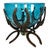 Horseshoe and Turquoise Glass Bowl