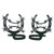 Horseshoe Curtain Tie Backs Pair