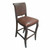 Imperial Barstool - Fleur de Lys & Antique Brown
