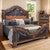 Kensington Tooled Leather Bed - Queen
