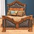 Kensington Tooled Leather Bed - Queen