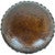 Large Round Classic Stitch Ottoman - Antique Brown