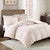Logan Champagne Faux Fur Comforter Set - King