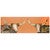 Longhorns on Orange Wall Art - 54 x 18