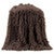 Mongolian Chocolate Faux Fur Throw