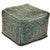 Turquoise Colonial Large Ottoman