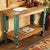 Old Wood Turquoise Console Table