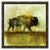 Peaceful Bison I Framed Canvas