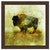 Peaceful Bison II Framed Canvas