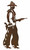 Pistol Cowboy Metal Wall Art