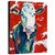 Rainbow Cow Gallery Wrapped Canvas