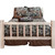 Ranchman's Bed with Laser-Engraved Bronc Design - Cal King