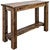 Ranchman's Console Table with Shelf, Stain & Clear Lacquer Finish