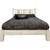 Ranchman's Platform Bed with Laser-Engraved Bronc Design - Full