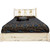 Ranchman's Platform Bed with Storage & Laser-Engraved Bronc Design - Cal King