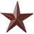 Red Iron Star Napkin Rings - Set of 4