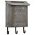 Retro Galvanized Mailbox with Hooks