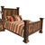 Rough Cut Pine Bed - Queen