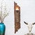 Rough Edge Wall Candle Holder with Candle - Right Facing