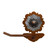 Round Copper Berry Toilet Paper Holder