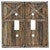Rustic Barn Door Double Switch Cover