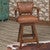 Saddleman Tooled Leather Barstool