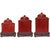 Savannah Red Canister Set with Base