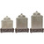 Savannah Taupe Canister Set with Base
