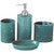 Savannah Turquoise 4pc Bathroom Set
