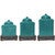 Savannah Turquoise Canister Set with Base
