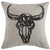 Sequin Steer Skull Pillow