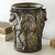 Seven Prancing Horses Vintage Gold Vase