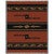 Southwest Geometric Black and Russet Blanket