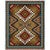 Southwest Sampler Cornflower and Red Extra Large Blanket