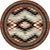 Southwest Sawtooth Rug - 8 Ft. Round