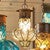Southwestern Flower Glass Pendant Light - Medium
