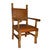 Spanish Heritage Arm Chair Pln/Tacks Rustic
