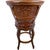 Spanish Heritage Swivel Barstool with Back - Rustic