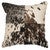 Speckled Hair-On-Hide Stitched Pillow with Fabric Back