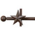 Star Curtain Rod & Rod Holders