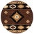 Star Vision Brown Rug - 8 Ft. Round