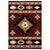 Star Vision Burgundy Rug - 3 x 4
