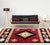 Star Vision Burgundy Rug - 5 x 8