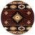 Star Vision Burgundy Rug - 8 Ft. Round