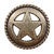 Star with Rope Cabinet Knobs - Set of 2 - Small