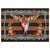 Steer Head Blossom Rug - 3 x 4